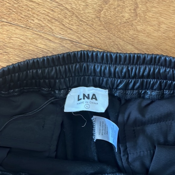 Synthetic Leather Joggers - Picture 3 of 4